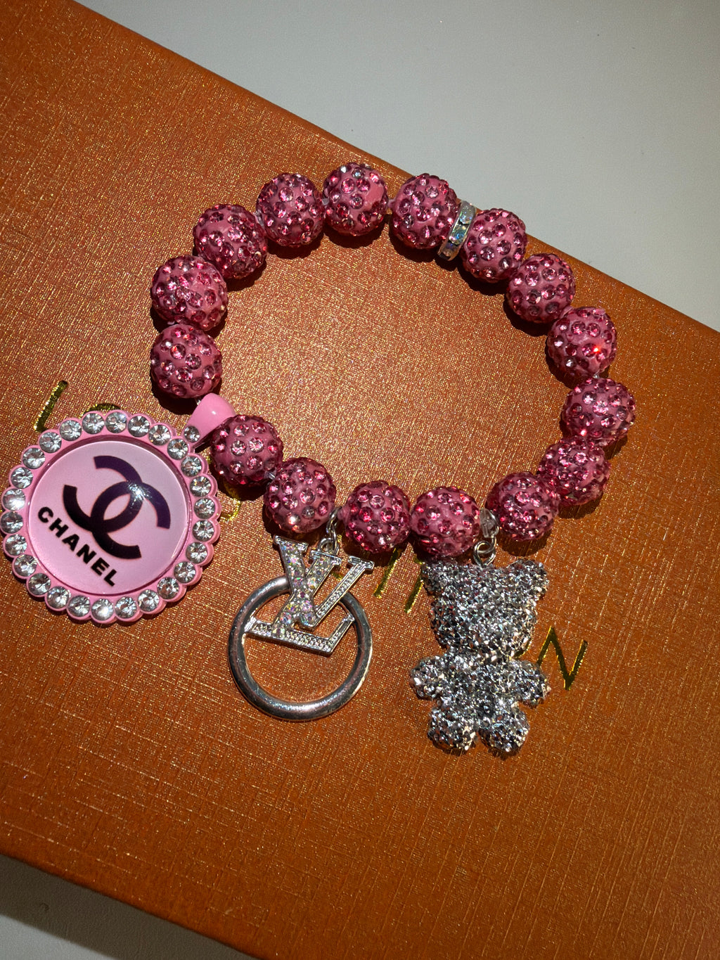 Pink Charm Shamballa