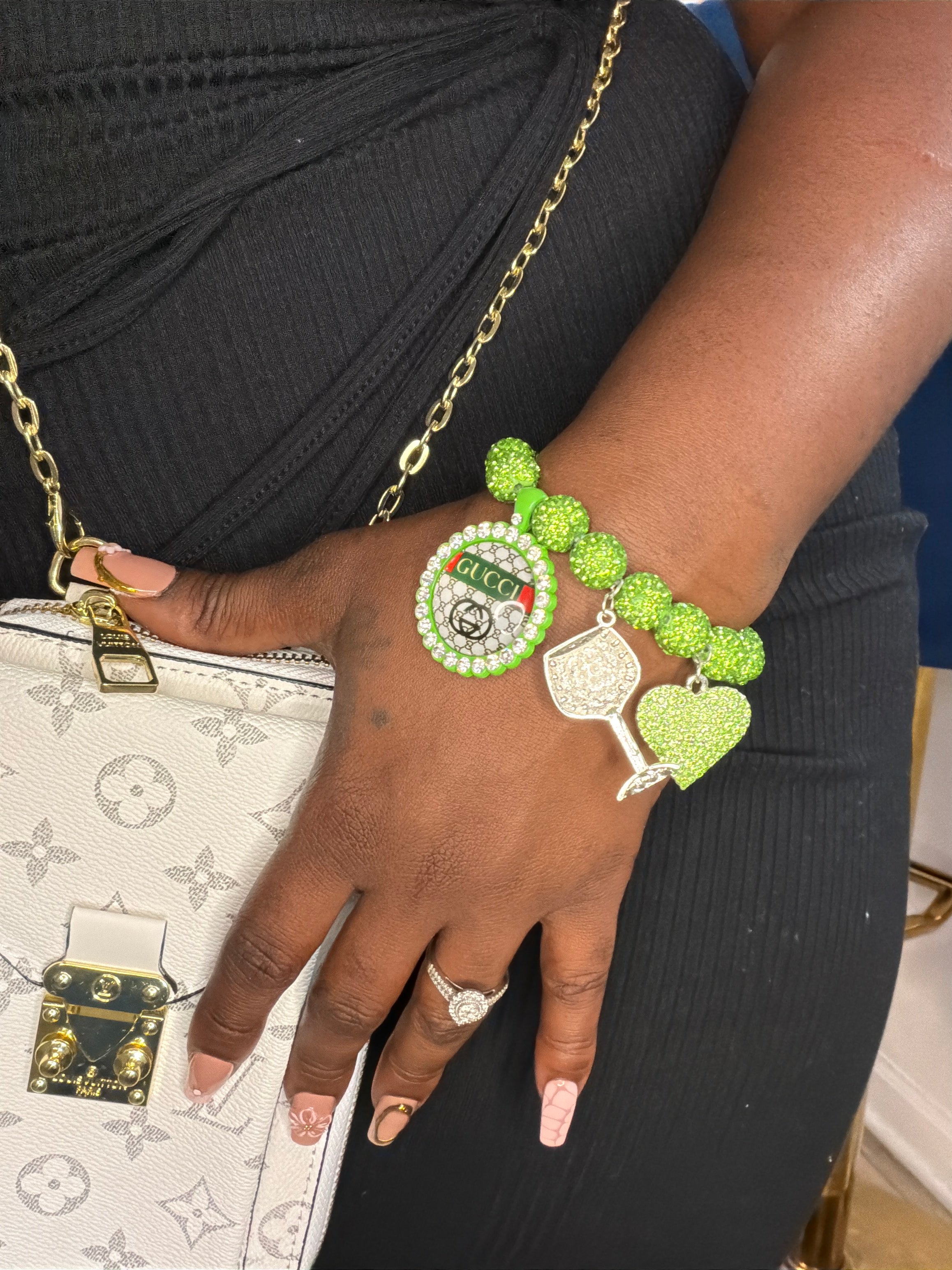 Green Charm Shamballa