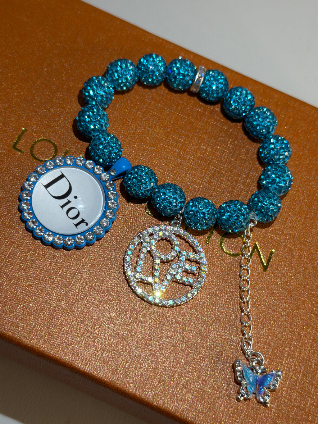 Blue Charm Shamballa