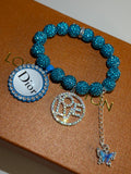 Blue Charm Shamballa