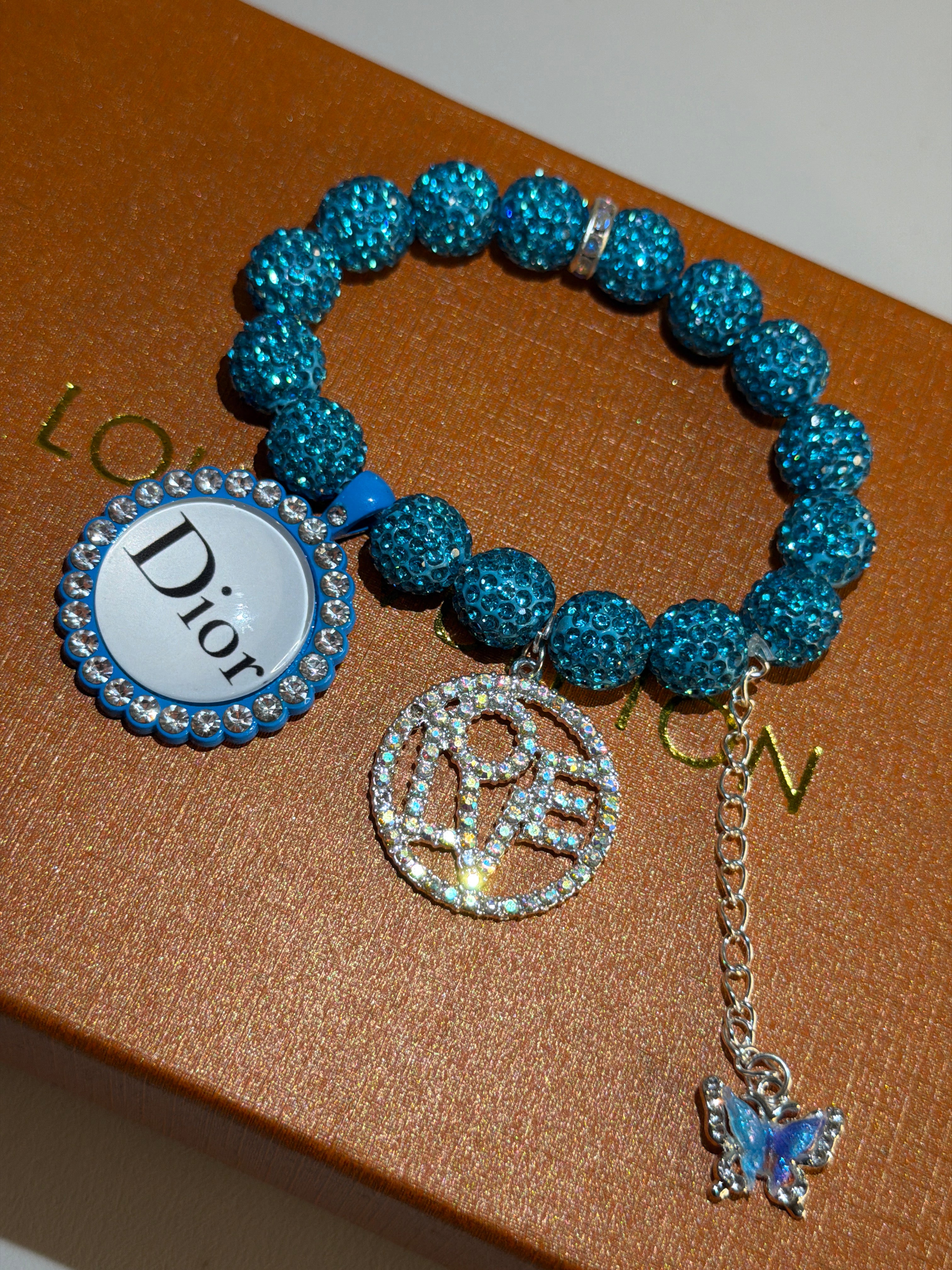 Blue Charm Shamballa