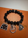 Black Charm Bracelet