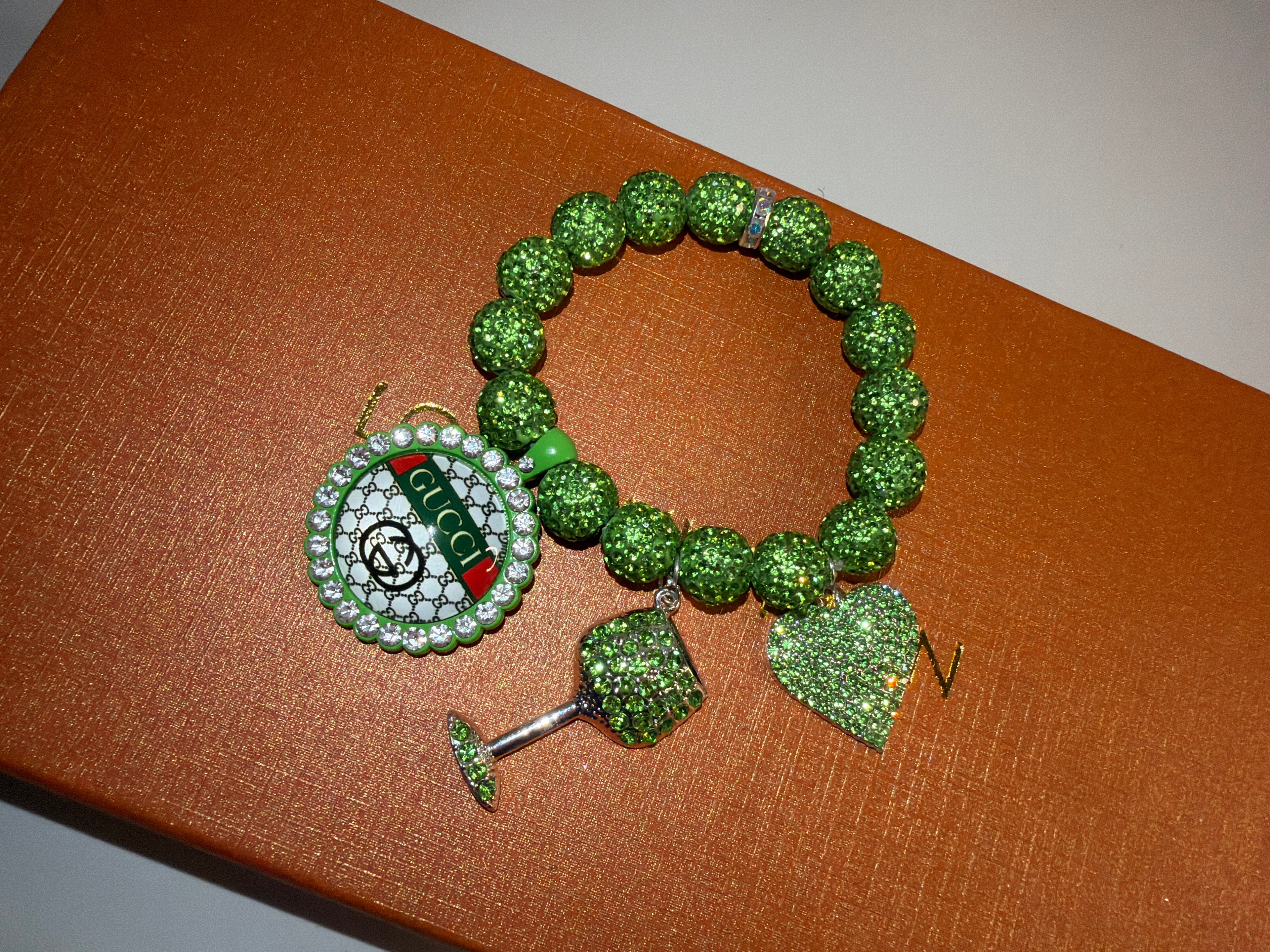 Green Charm Shamballa