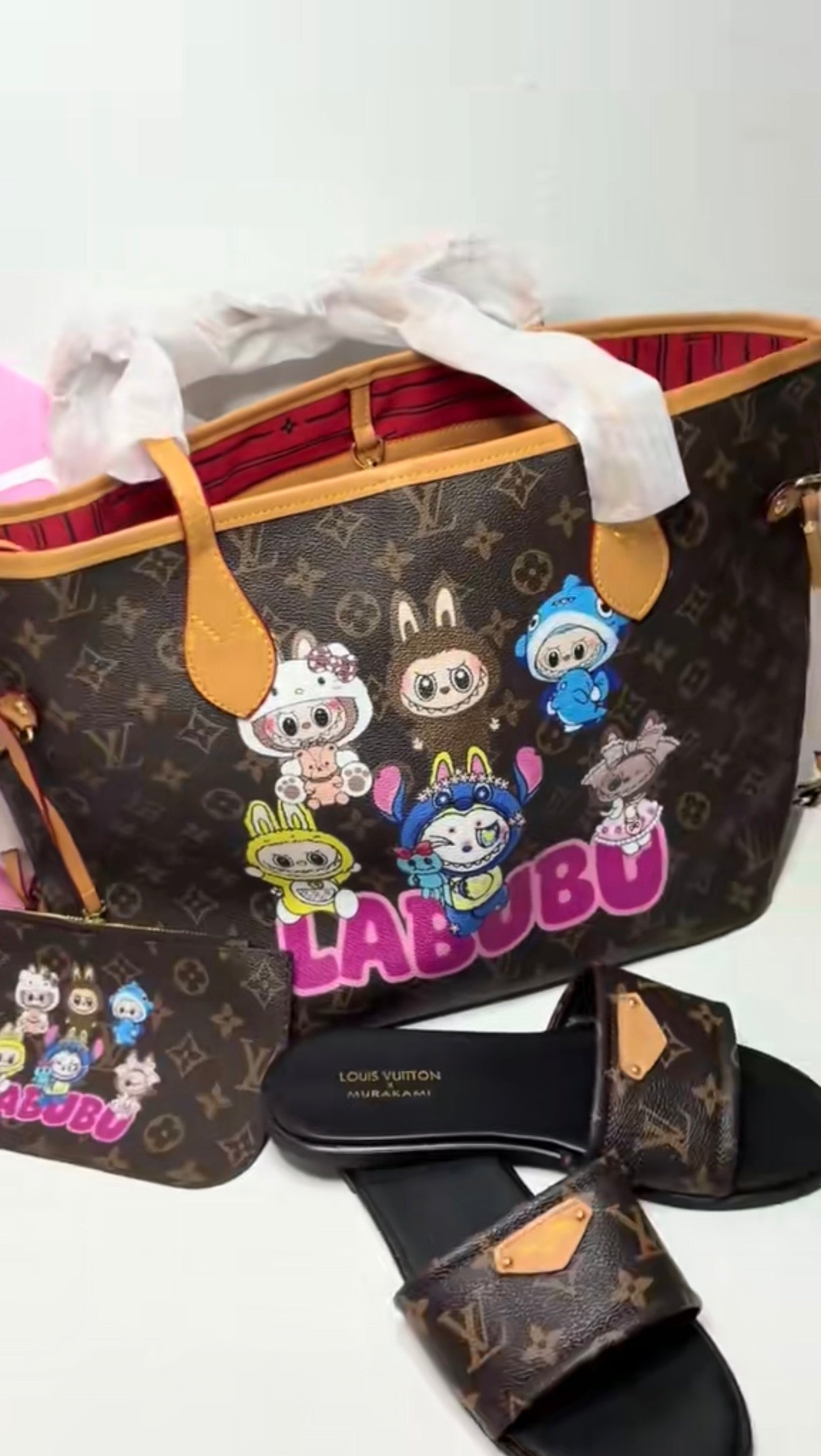 LV x Labubu tote