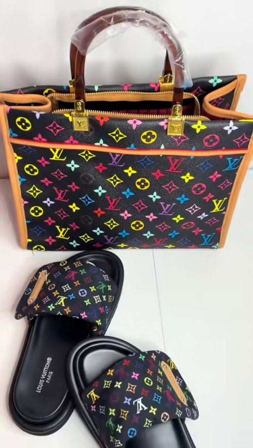 Black Colorful Handbag