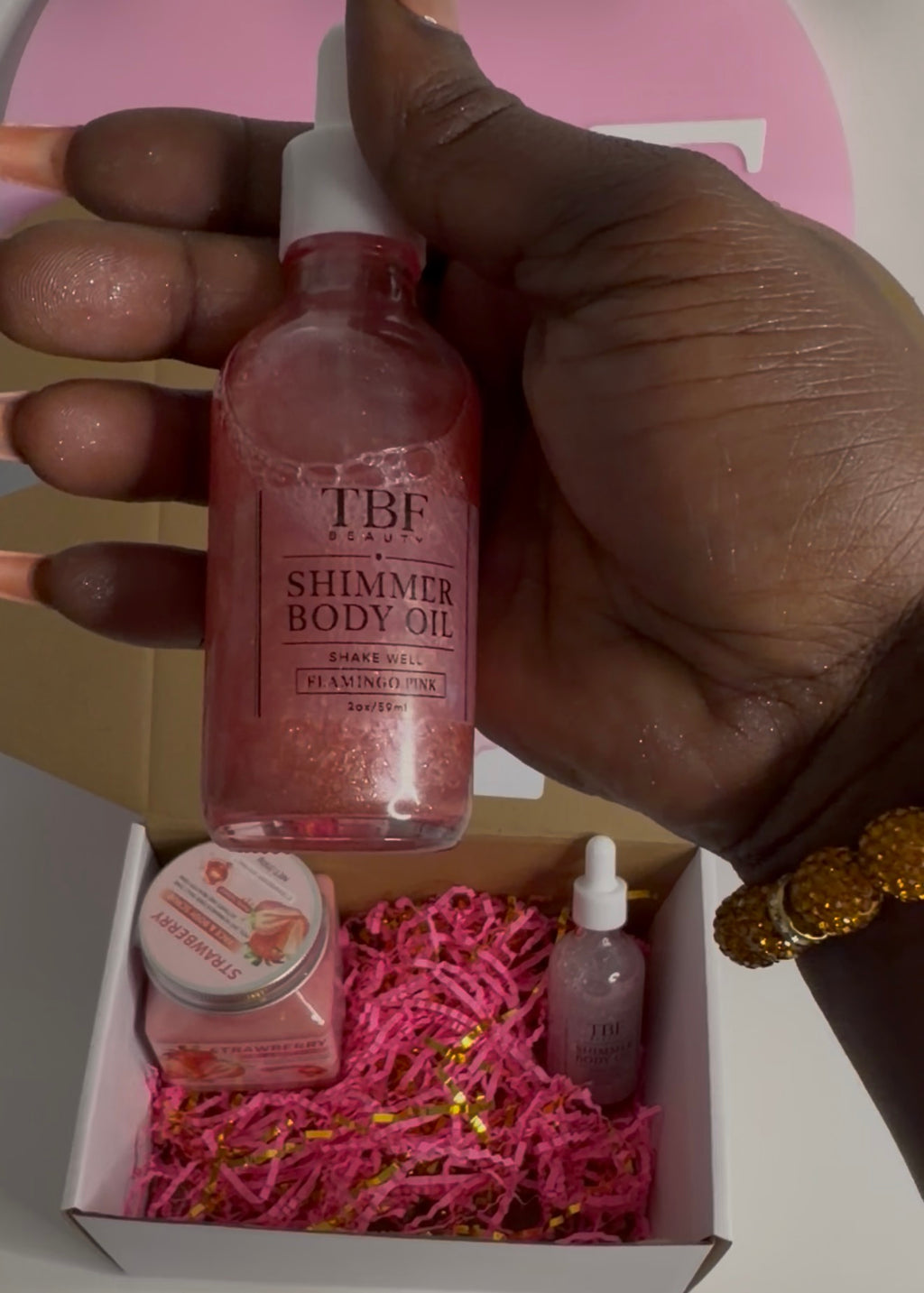 Shimmer body oil