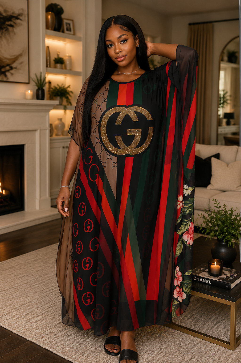 Luxe Printed Kaftan/MooMoo