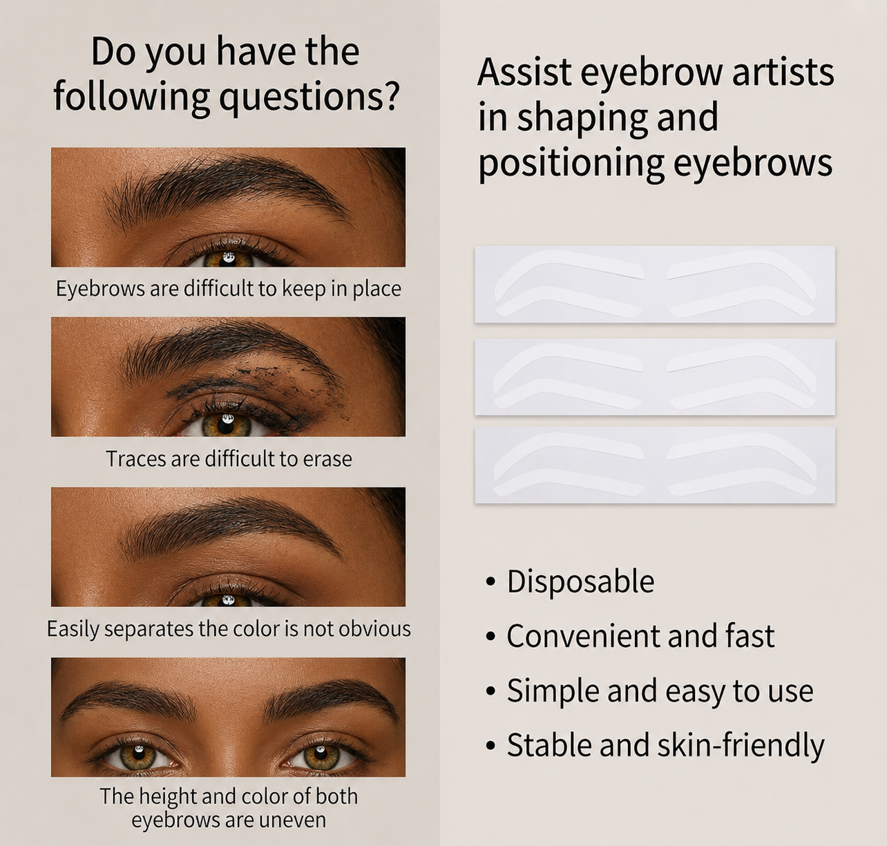 Eyebrow Shaper Stencil (10pack)
