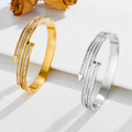 Crystal Nail Cuff Bracelet