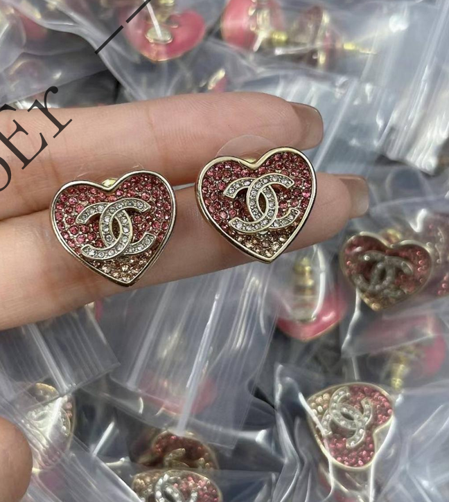 Pink Heart Jewelry Set