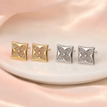 Crystal Blossom Stud Earrings