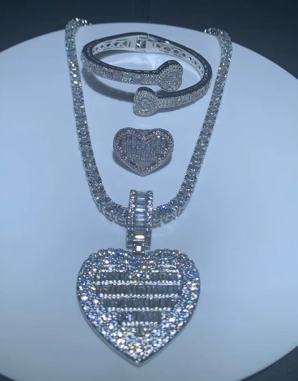 Iced Tennis Necklace Set (PRE-ORDER)