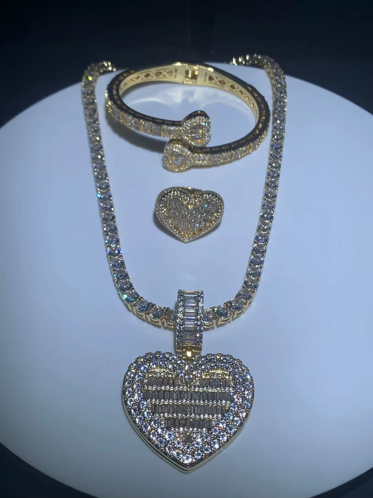 Iced Tennis Necklace Set (PRE-ORDER)