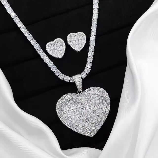 Iced Tennis Necklace Set (PRE-ORDER)