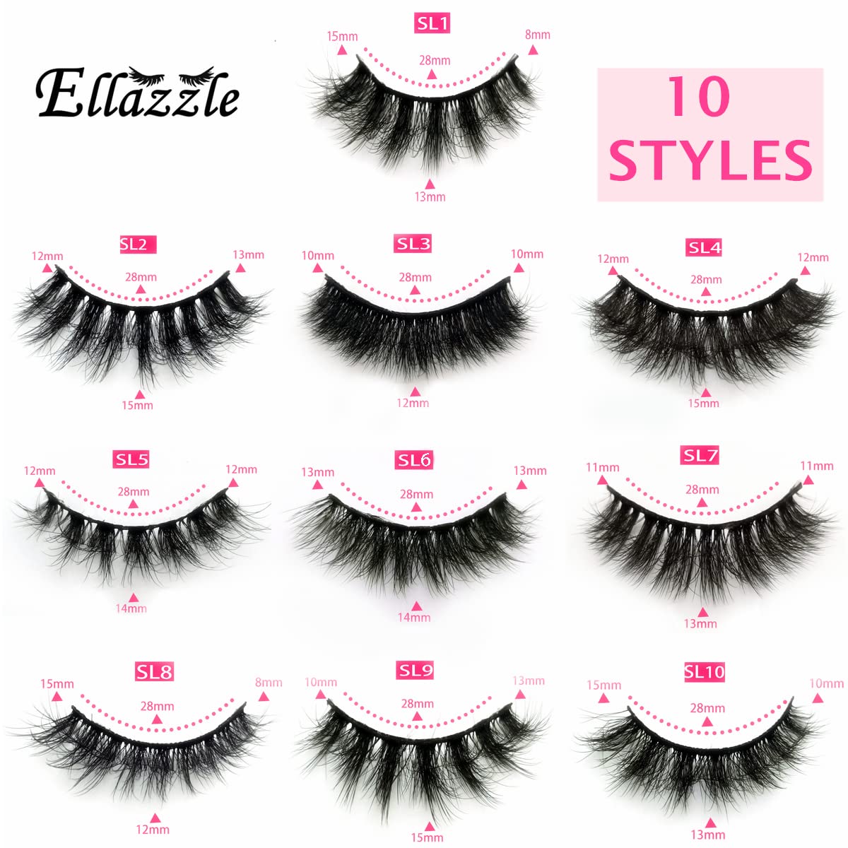 Mink Lashes (10Pack)