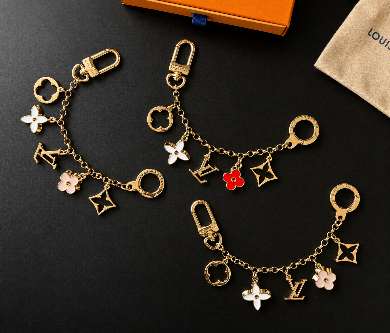 Louie BagCharm Red