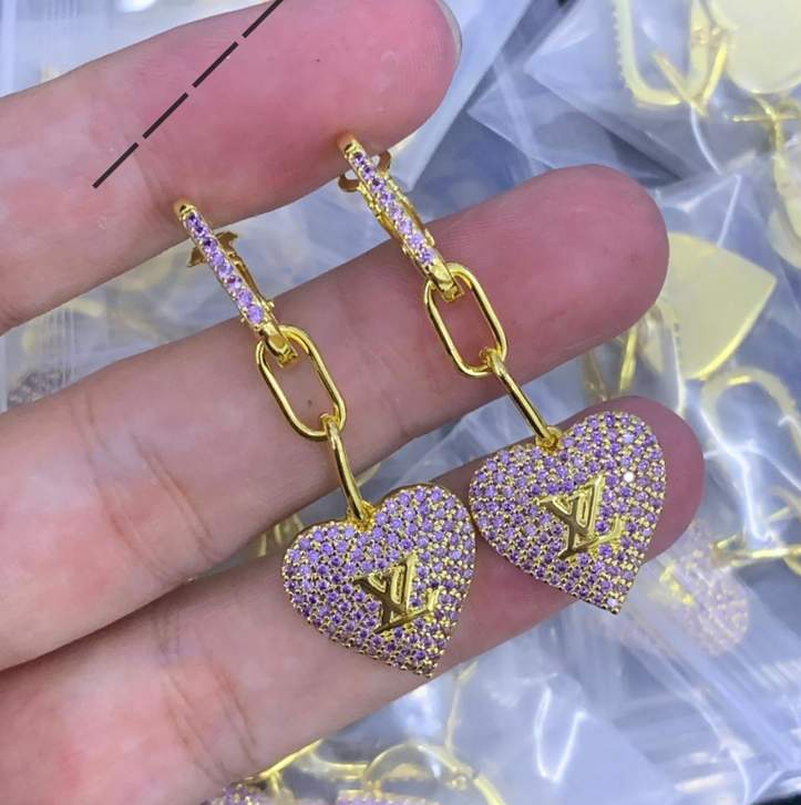 Heart Drop Earrings