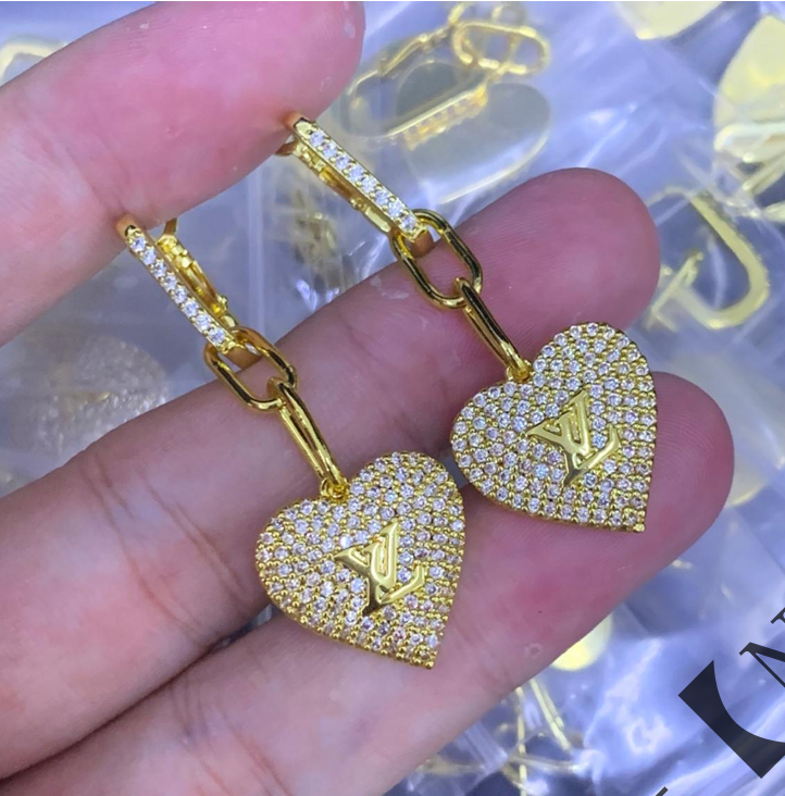 Heart Drop Earrings