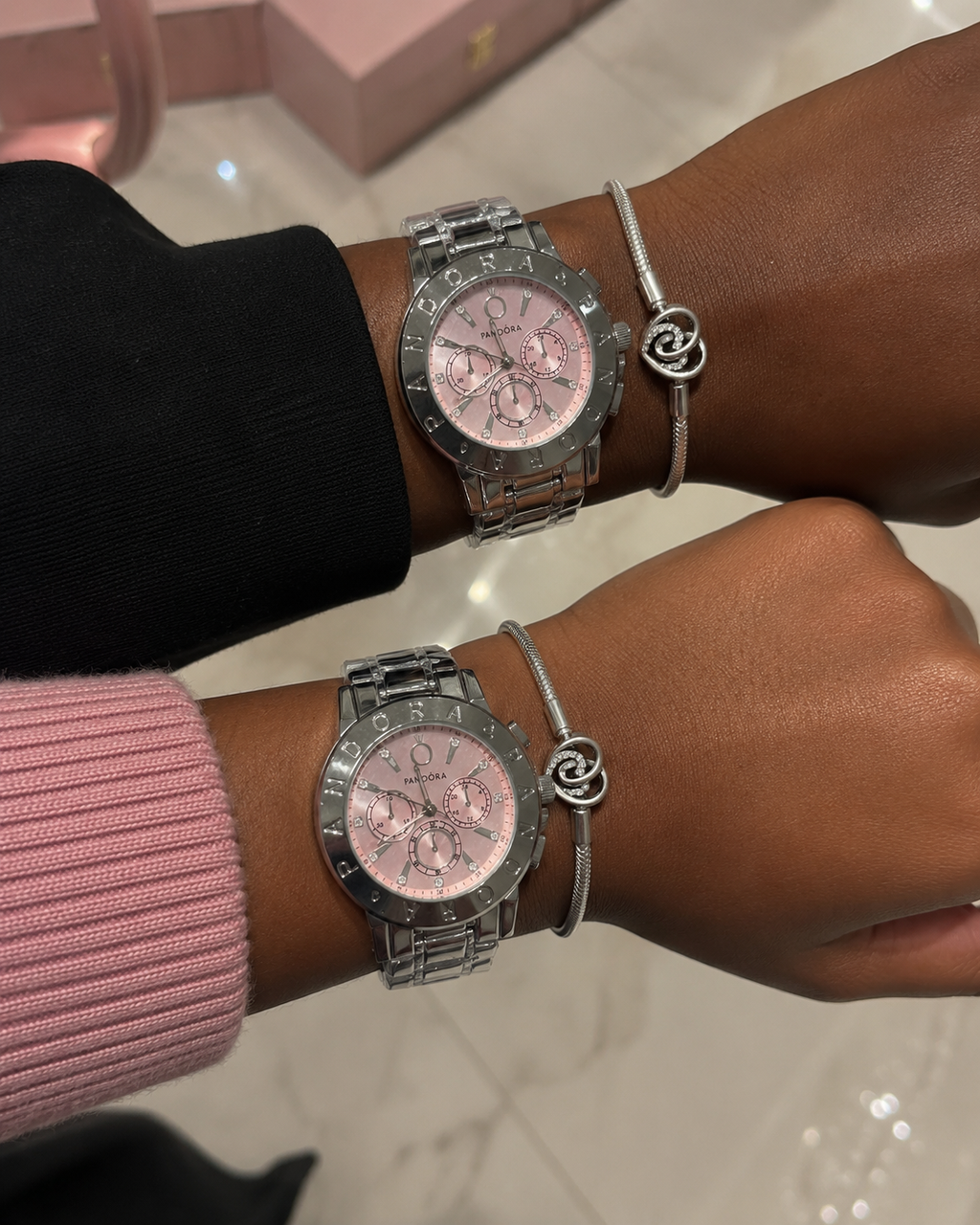 Pink Dial Watch