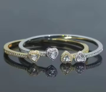 Double Heart Jewelry Set