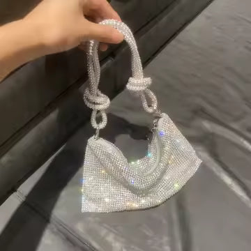 Crystal Knot Rhinestone Bag