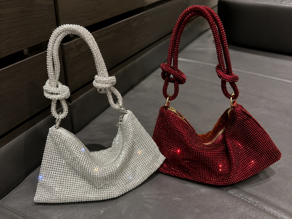 Crystal Knot Rhinestone Bag